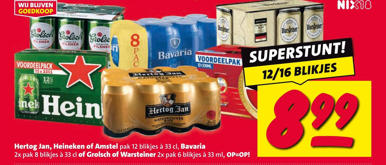 Hertog Jan   blikje bier folder aanbieding bij  Nettorama - details