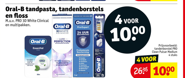 Oral-B   tandpasta, flosdraad folder aanbieding bij  Kruidvat - details