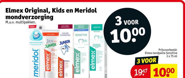 Meridol   tandpasta folder aanbieding bij  Kruidvat - details