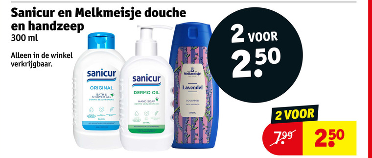 Melkmeisje   douchegel, handzeep folder aanbieding bij  Kruidvat - details