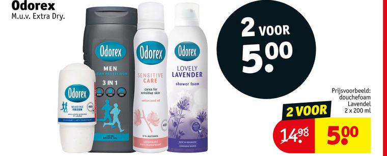 Odorex   deodorant folder aanbieding bij  Kruidvat - details
