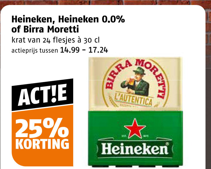 Birra Moretti   krat bier folder aanbieding bij  Poiesz - details