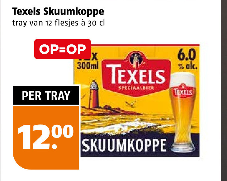 texels speciaalbieren 12 30 skuumkoppe tray 300ml speciaalbier folder aanbieding bij Poiesz Texels speciaalbier folder aanbieding bij Poiesz - details