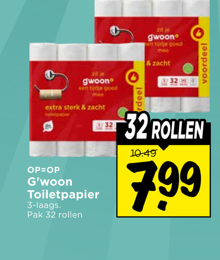 Gwoon   toiletpapier folder aanbieding bij  Vomar - details