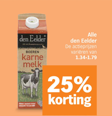 Den Eelder   melk, karnemelk folder aanbieding bij  Albert&nbsp;Heijn - details