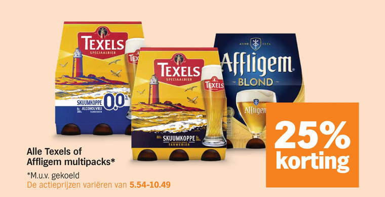 texels affligem speciaalbieren 25 300 speciaalbier skuumkoppe 5x alcoholvrij 00 tarwebier multipacks m.u.v gekoeld varieeren anno folder aanbieding bij Albert Heijn Affligem speciaalbier folder aanbieding bij Albert Heijn - details