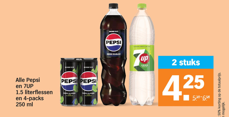 Pepsi   cola, frisdrank folder aanbieding bij  Albert&nbsp;Heijn - details