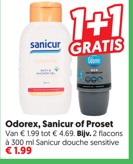 Odorex   hairspray, deodorant folder aanbieding bij  Dekamarkt - details
