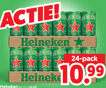 Heineken   blikje bier folder aanbieding bij  Dekamarkt - details
