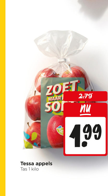 appels 1 zoet tessa tas kilo folder aanbieding bij Jumbo