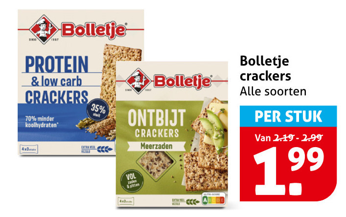Bolletje   crackers folder aanbieding bij  Hoogvliet - details