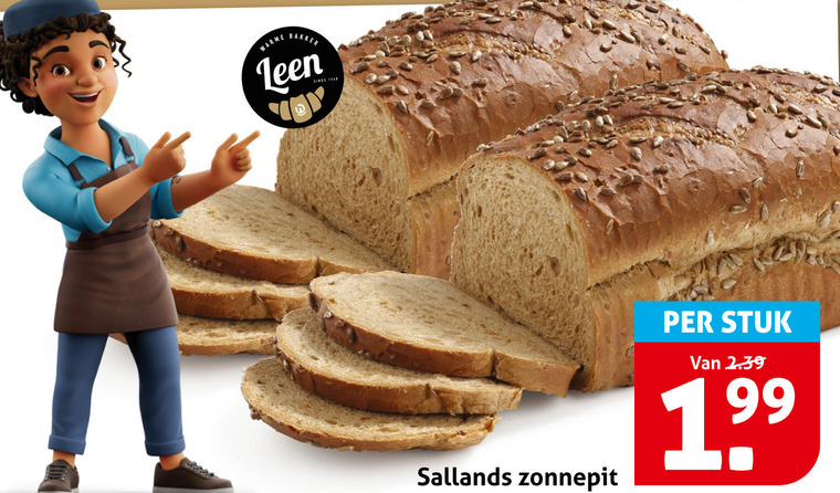 brood warme bakker sallands zonnepit stuk folder aanbieding bij Hoogvliet