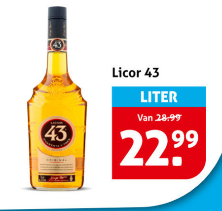 licor 43 likeur liter folder aanbieding bij Hoogvliet Licor 43 likeur folder aanbieding bij Hoogvliet - details