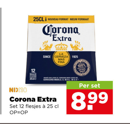 corona speciaalbieren 12 25 100 nouveau format formaat la since cerveza natural nix18 cerveceria 8 99 folder aanbieding bij Plus Corona speciaalbier folder aanbieding bij Plus - details