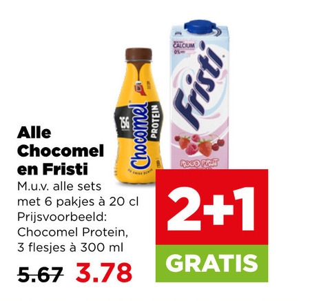 Fristi   chocolademelk, drinkyoghurt folder aanbieding bij  Plus - details