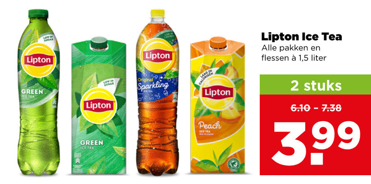 Lipton   ice tea folder aanbieding bij  Plus - details