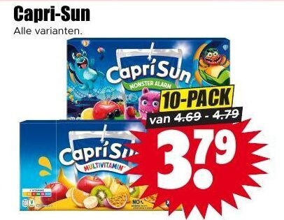 Capri-Sun   fruitdrank folder aanbieding bij  Dirk - details