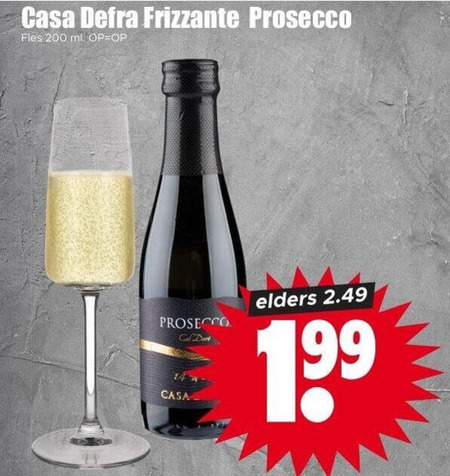prosecco 14 200 casa defra frizzante fles ml elders folder aanbieding bij Dirk