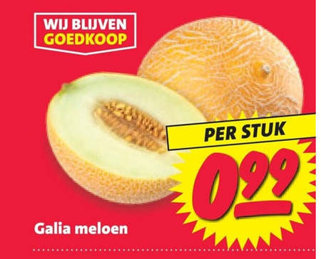 meloen galia stuk folder aanbieding bij Nettorama