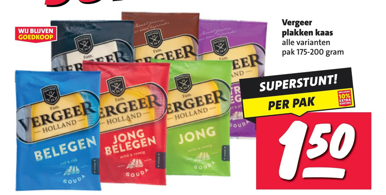 vergeer kaasplakken 10 150 fam tam fata holland belegen jong goud eer and kaas pak folder aanbieding bij Nettorama Vergeer kaasplakken folder aanbieding bij Nettorama - details