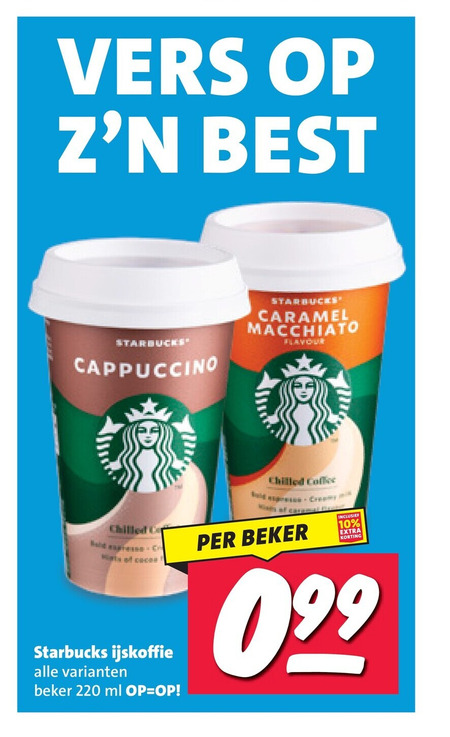 starbucks ijskoffie 10 vers best cappuccino caramel macchiato flavour chilled beker ml coffee balsa creamy folder aanbieding bij Nettorama Starbucks ijskoffie folder aanbieding bij Nettorama - details