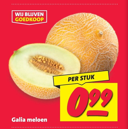 meloen galia stuk folder aanbieding bij Nettorama