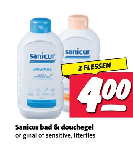 Sanicur   douchegel folder aanbieding bij  Nettorama - details