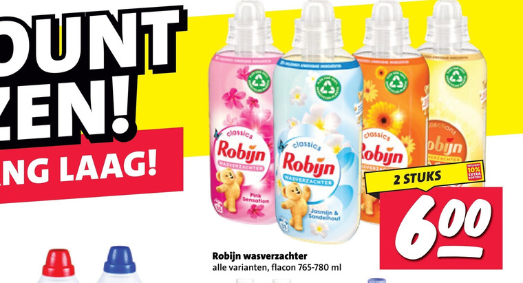 Robijn   wasverzachter folder aanbieding bij  Nettorama - details