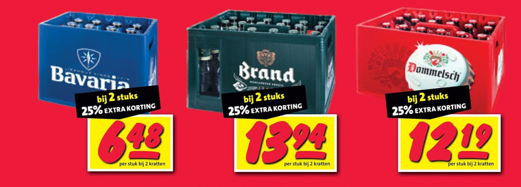 brand bavaria dommelsch krat bier 2 25 stuks stuk kratten folder aanbieding bij Nettorama Bavaria krat bier folder aanbieding bij Nettorama - details