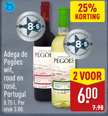 rode wijn witte 2 25 600 hamersma adega wit rood rosee portugal l stuk regional peninsula des tinto fort to branco port folder aanbieding bij Aldi