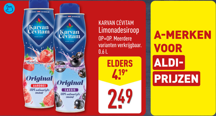 Karvan Cevitam   limonadesiroop folder aanbieding bij  Aldi - details