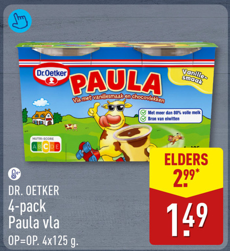 Dr Oetker Paula   vla folder aanbieding bij  Aldi - details