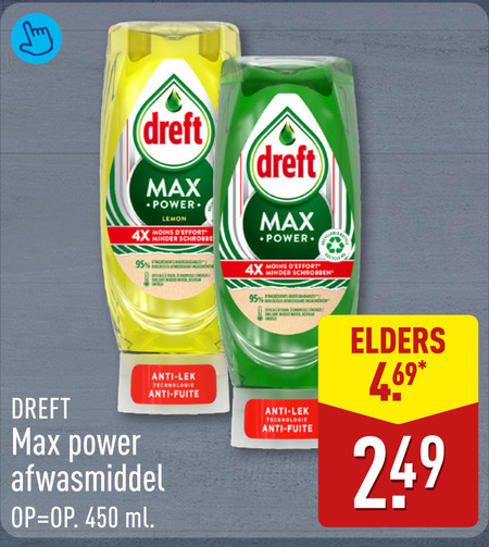Dreft   afwasmiddel folder aanbieding bij  Aldi - details