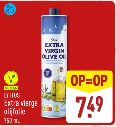 olijfolie 750 virgin olive oil superior from olives and by mechanical means greece vierge ml nutri score folder aanbieding bij Aldi