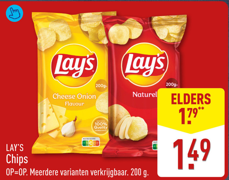 Lays   chips folder aanbieding bij  Aldi - details