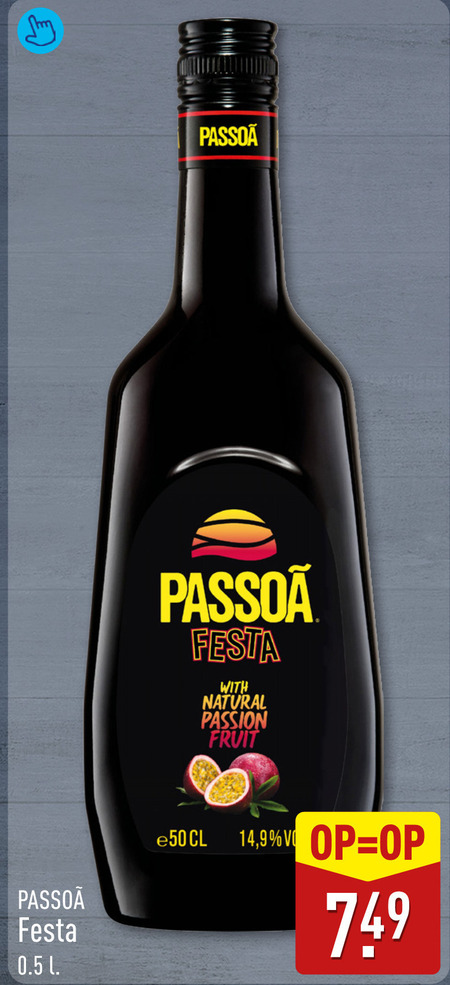 passoa likeur 1 festa with natural passion fruit 14 9 folder aanbieding bij Aldi Passoa likeur folder aanbieding bij Aldi - details
