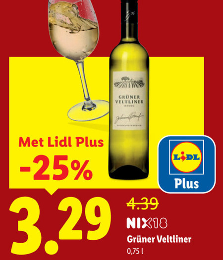 witte wijn veltliner nix18 hd folder aanbieding bij Lidl