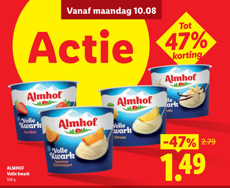 almhof kwark 500 maandag volle aardbei ark chenille spaanse sinaasappel citroen folder aanbieding bij Lidl Almhof kwark folder aanbieding bij Lidl - details