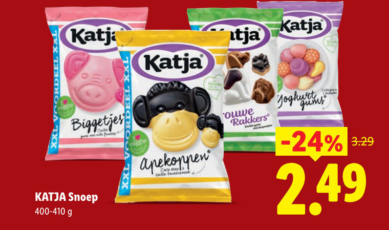 katja snoep xxl biggetjes veggie apekoppen cache bank ouwe rakkers folder aanbieding bij Lidl Katja snoep folder aanbieding bij Lidl - details