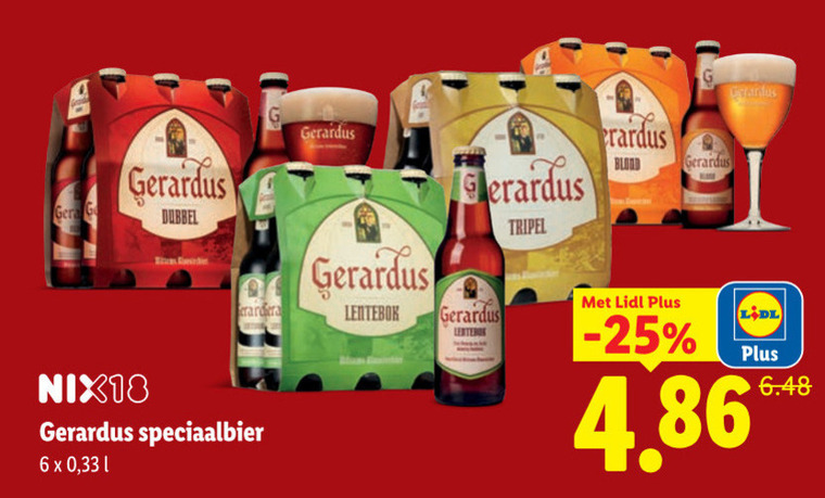 gerardus speciaalbieren 6 dubbel tripel lentebok lente nix18 speciaalbier 33 blond folder aanbieding bij Lidl Gerardus speciaalbier folder aanbieding bij Lidl - details