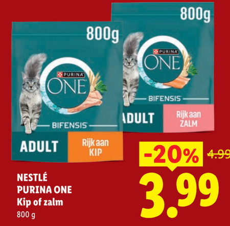 One   kattenvoer folder aanbieding bij  Lidl - details