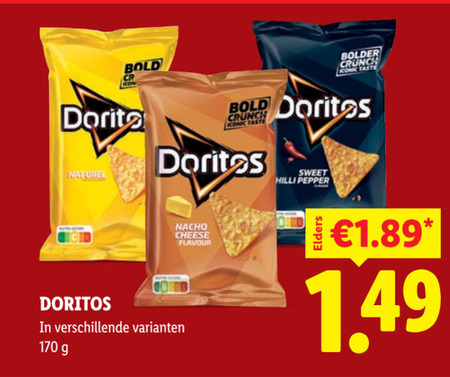 Doritos   chips folder aanbieding bij  Lidl - details