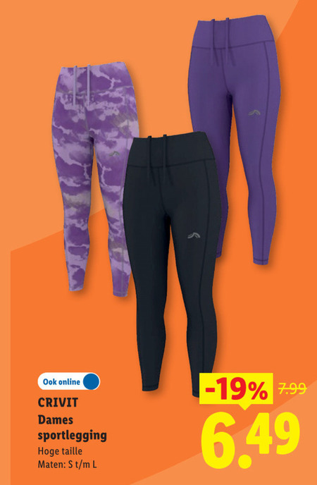 dameslegging online crivit dames sportlegging taille maten l folder aanbieding bij Lidl