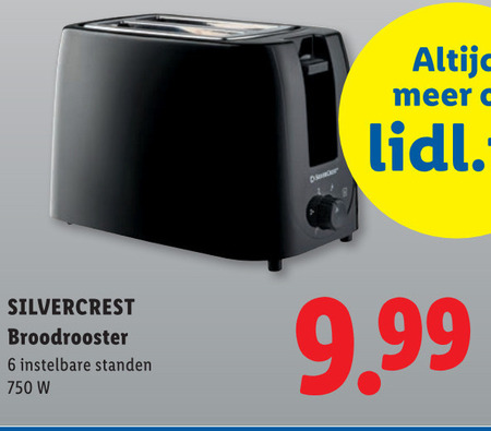 SilverCrest   broodrooster folder aanbieding bij  Lidl - details