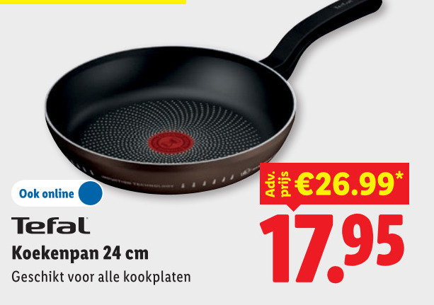 Tefal   koekenpan folder aanbieding bij  Lidl - details