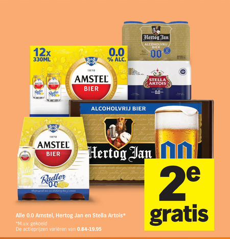 Stella Artois   alcoholvrij bier folder aanbieding bij  Albert&nbsp;Heijn - details