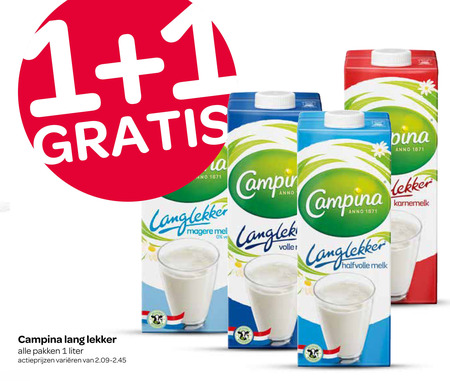 Campina   melk folder aanbieding bij  Spar - details
