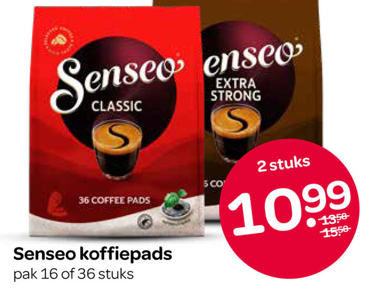 douwe egberts senseo koffiepads 2 16 36 500 classic strong coffee pads pak stuks folder aanbieding bij Spar Douwe Egberts Senseo koffiepad folder aanbieding bij Spar - details
