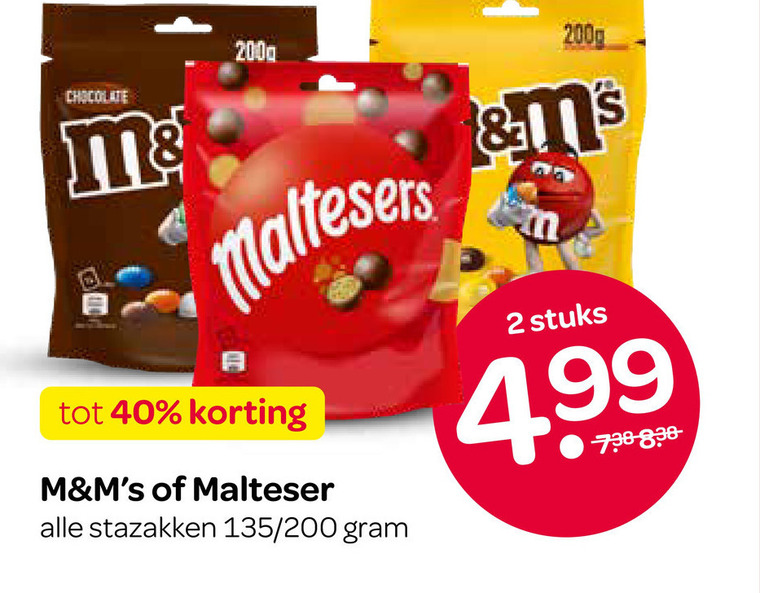 M en Ms   chocolade folder aanbieding bij  Spar - details