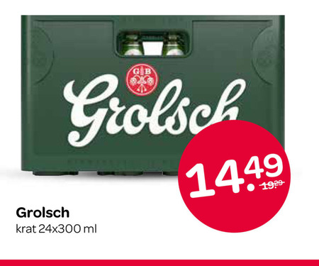 Grolsch   krat bier folder aanbieding bij  Spar - details